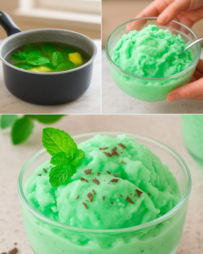 Sorbetto alla menta fatto in casa: fresco, leggero e senza gelatiera