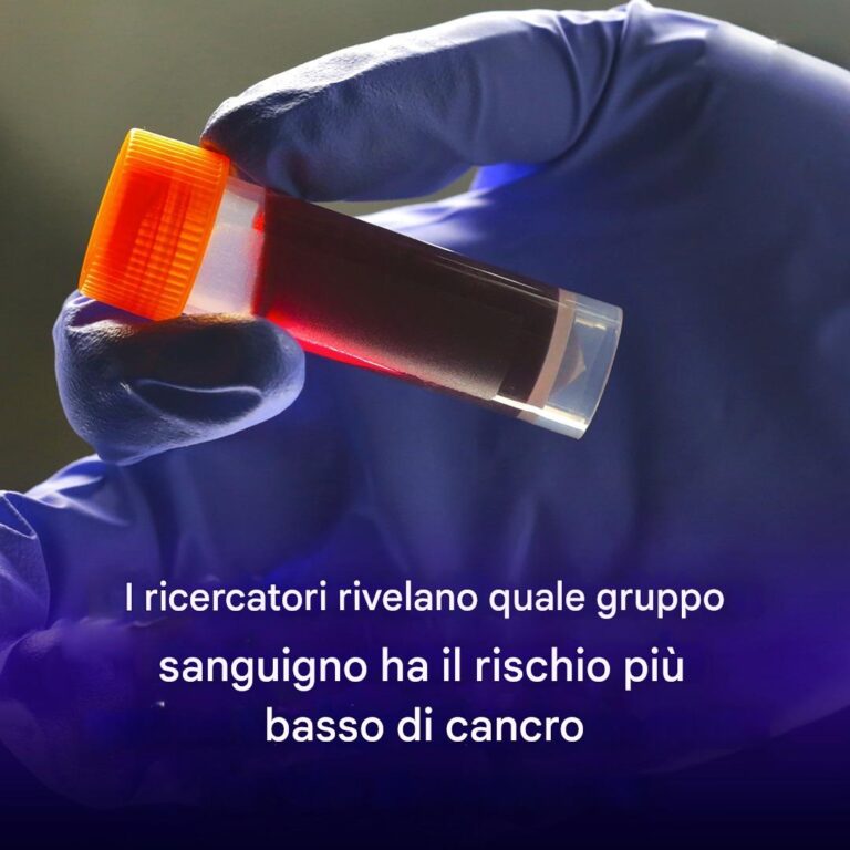 I ricercatori mostrano quale gruppo sanguigno ha il rischio di cancro più basso