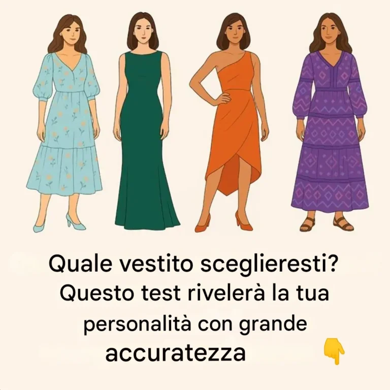 Quale abito sceglierai? Questo test rivelerà i tratti nascosti della tua personalità