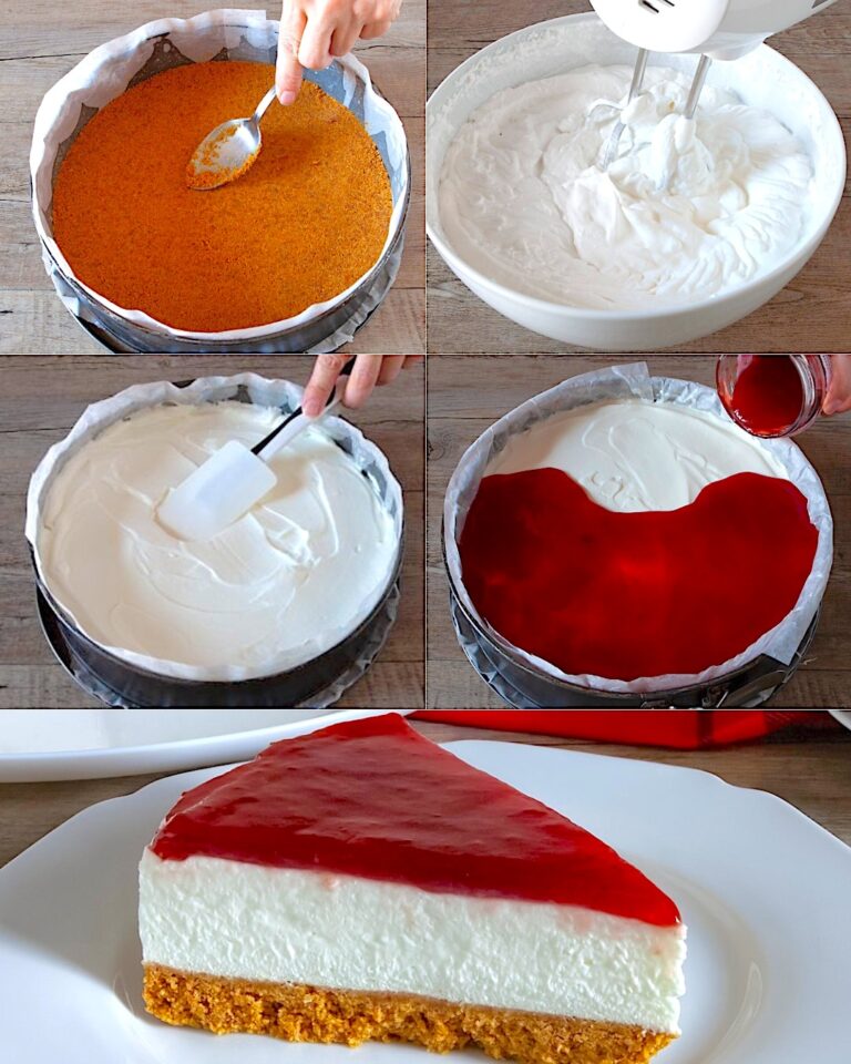 Cremosissima come il cielo: cheesecake ai lamponi senza cottura!