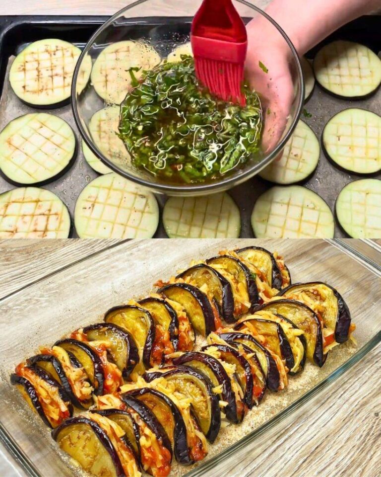 melanzane al forno con salsa di pomodoro e formaggio