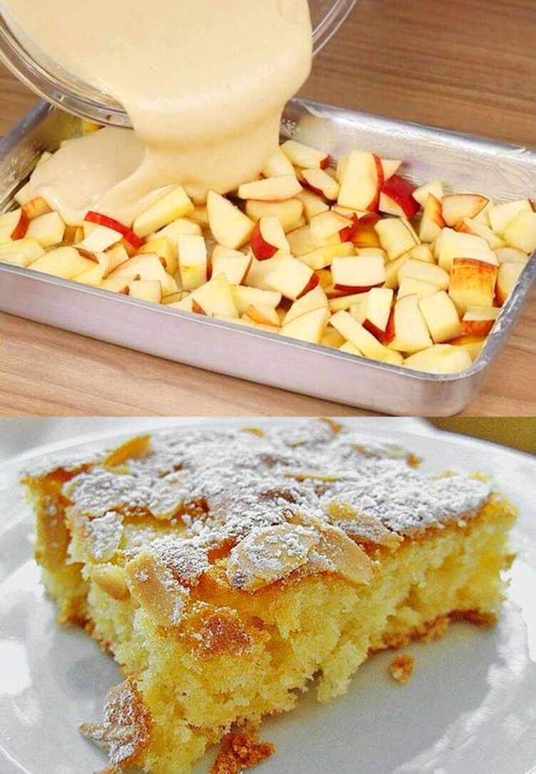 Torta di mele in 5 minuti, mmm semplicemente fantastica!