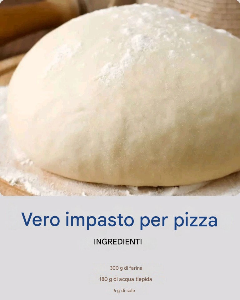 Un vero e proprio impasto per pizza