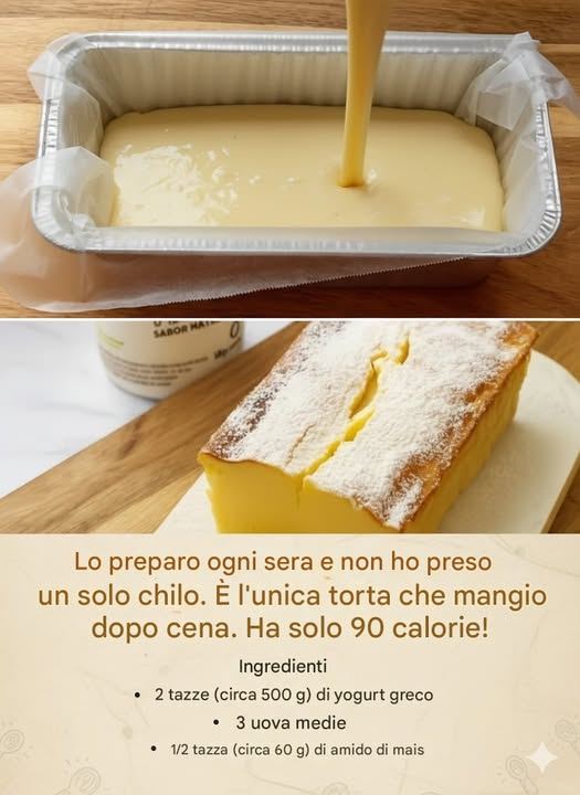 Me lo concedo ogni sera e non ingrasso di un grammo. È l’unica torta permessa dopo cena. Ha solo 90 calorie!