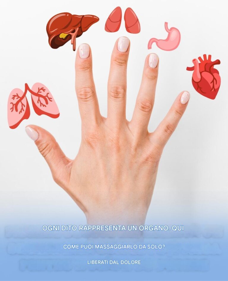 Ogni dito rappresenta un organo. Ecco come massaggiarlo per alleviare il dolore.