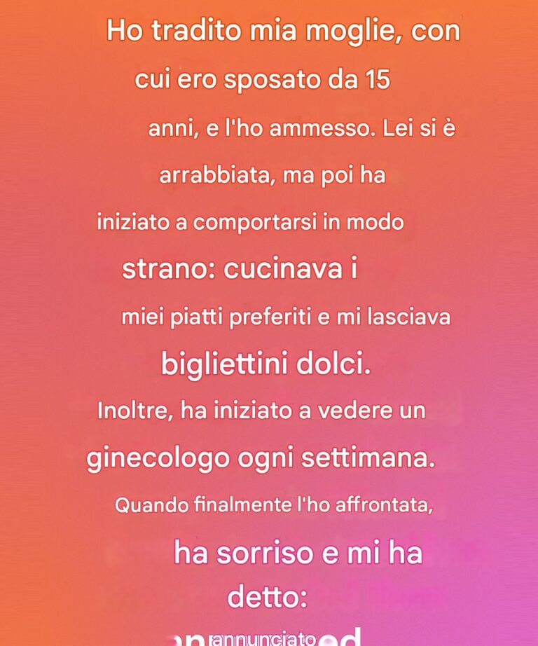 Dopo aver ammesso il mio errore, la reazione di mia moglie ha cambiato tutto.