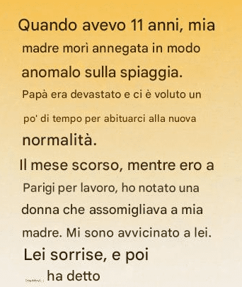Avevo solo 11 anni quando mia madre morì, ma a Parigi scoprii la verità