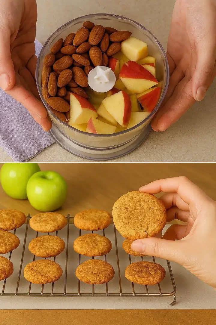 Biscotti di mela e mandorle: la dolcezza naturale che nutre e non appesantisce”