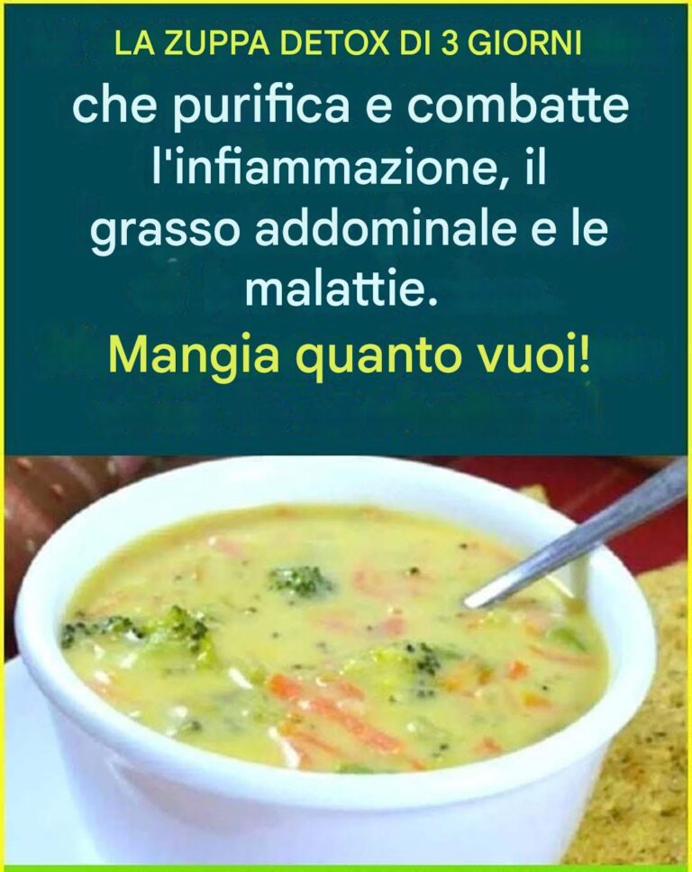 Cura detox di 3 giorni: zuppa leggera e rivitalizzante