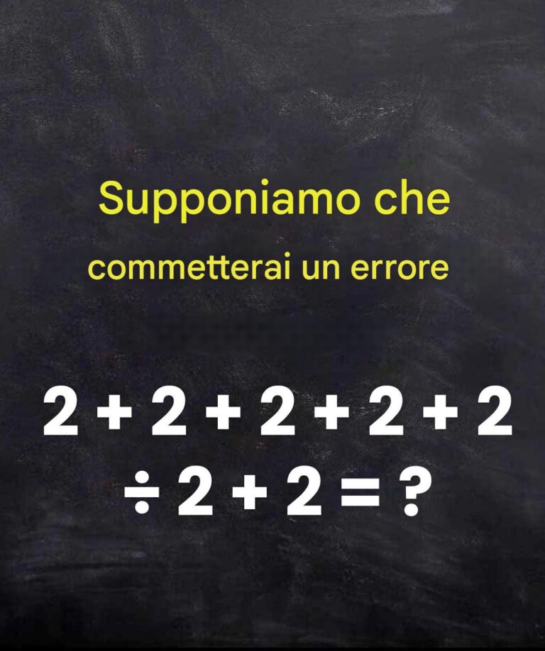 Il 99% delle persone sbaglia su questo: riesci a risolverlo?