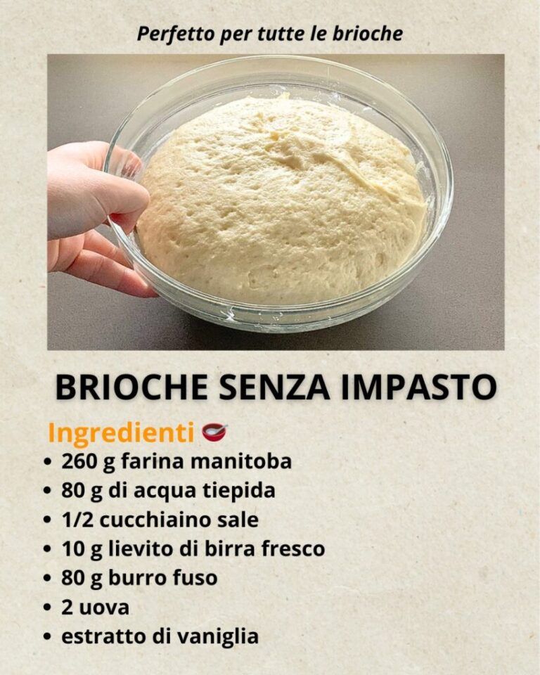 La brioche senza impasto