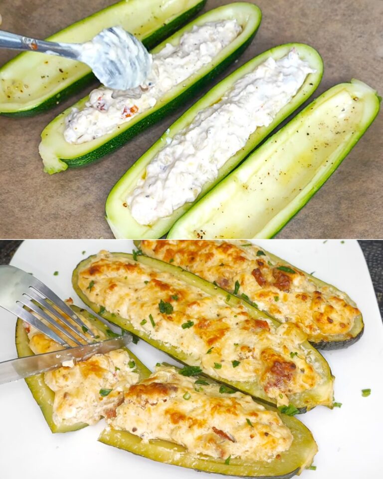 Zucchine ripiene senza carne