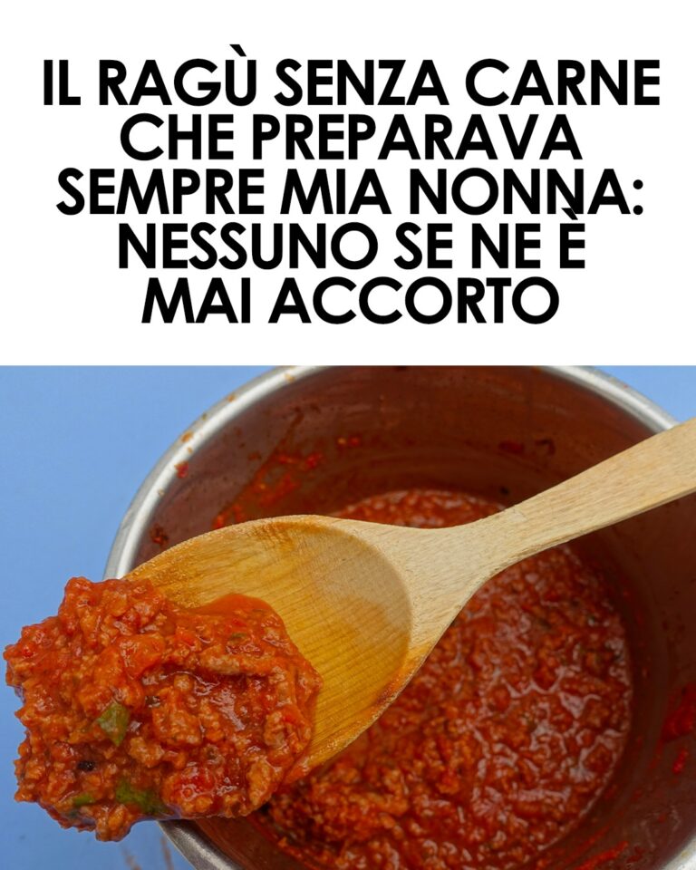La ricetta del ragù di nonna senza carne