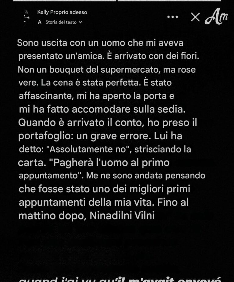 Il mio appuntamento ha insistito per pagare il conto – mi pento di avergli fatto pagare