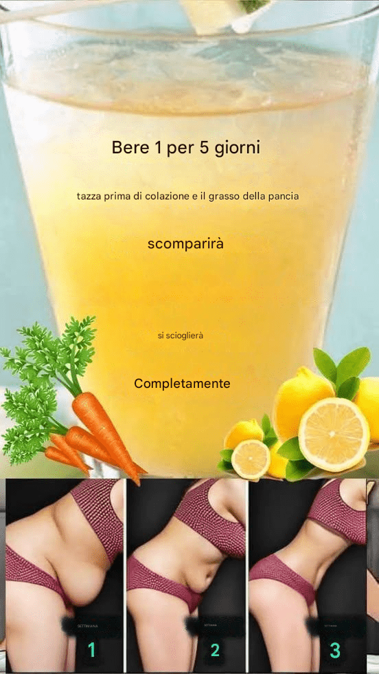 Bevanda al limone e carota per perdere peso