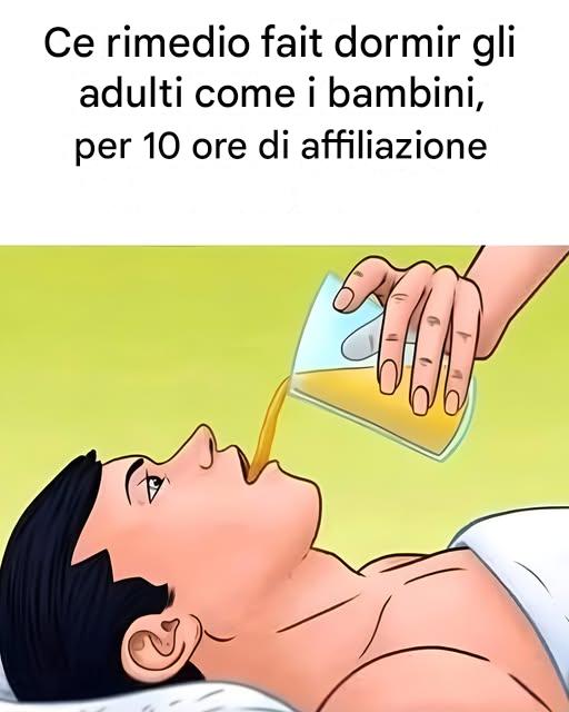 Questo rimedio aiuta gli adulti a dormire come bambini, per dieci ore di fila