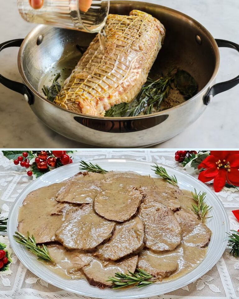 Arrosto di Vitello in Pentola Morbido con Sughetto