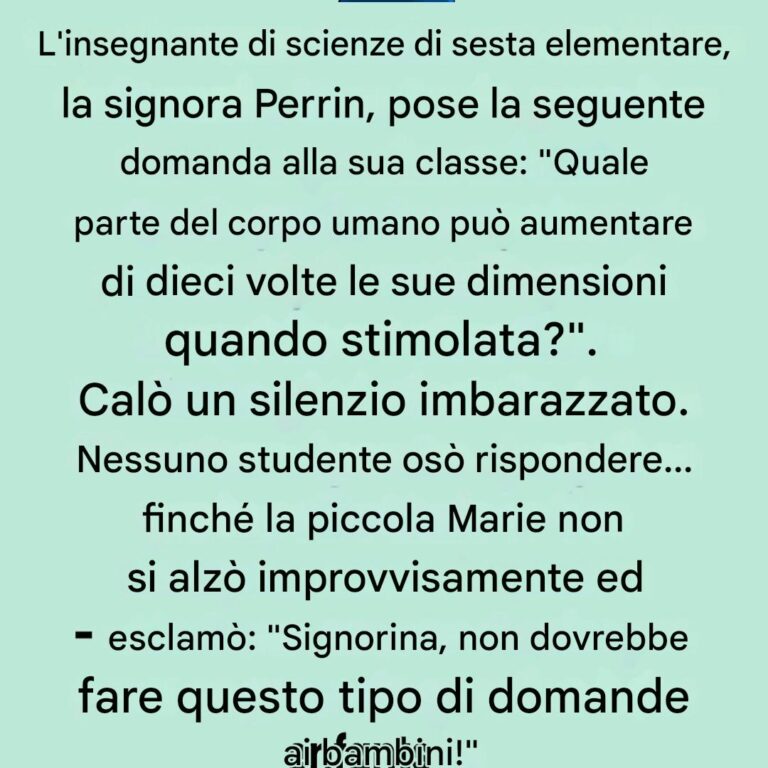 Una domanda le sembra audace nel bel mezzo della lezione... ma la risposta la sorprenderà completamente (e anche voi)!