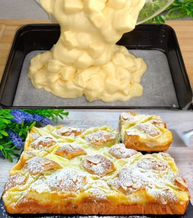 3 mele, 3 uova, un bicchiere di latte e si scioglie in bocca!