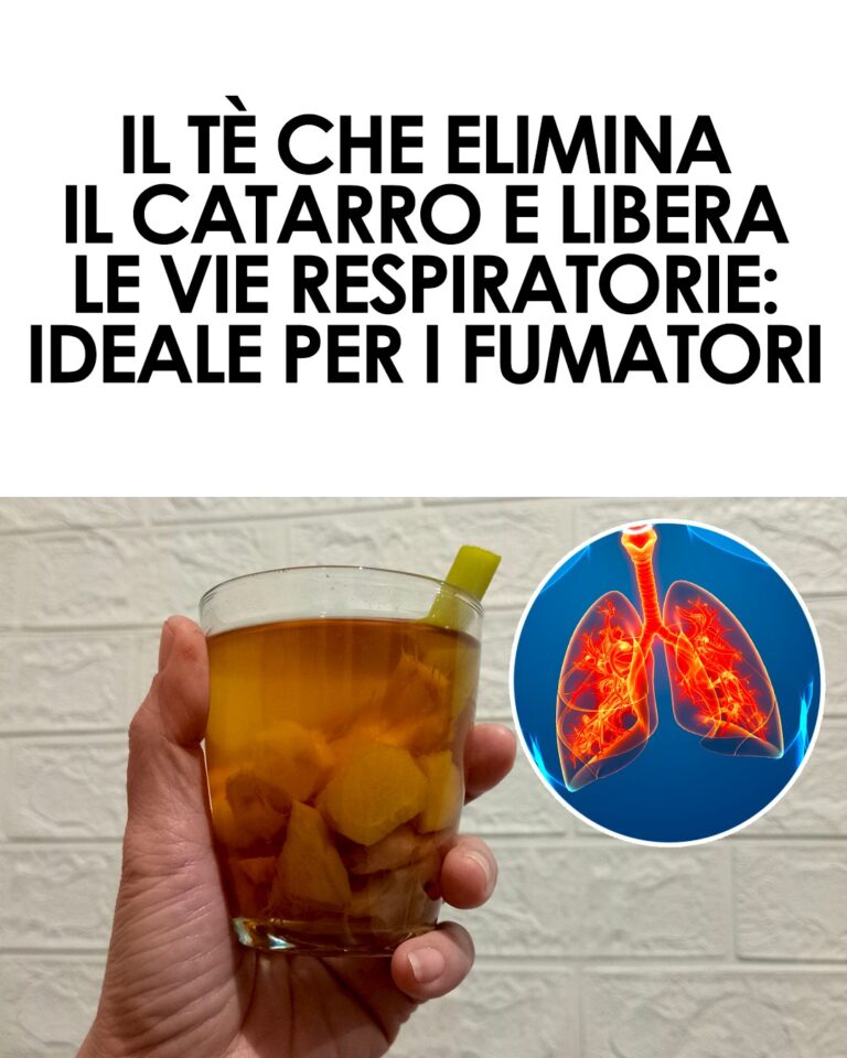 Il tè naturale che elimina il catarro e depura le vie respiratorie: utile per fumatori, raffreddore, tosse e asma