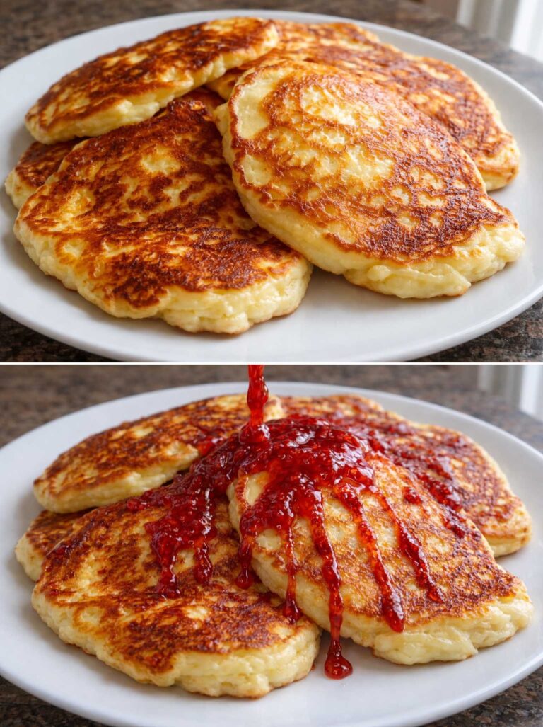 Avevo solo uova e fiocchi di latte: sono usciti questi pancake morbidi e proteici, li faccio dolci o salati, decido io | Circa 120 kcal