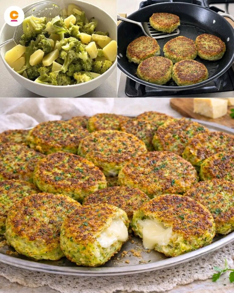 Focaccine di broccoli e patate