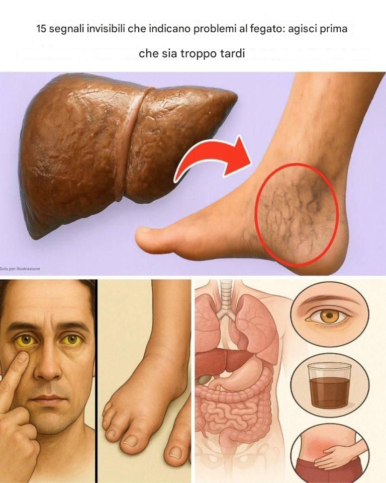 15 segnali silenziosi che indicano che il tuo fegato è in difficoltà: agisci prima che sia troppo tardi