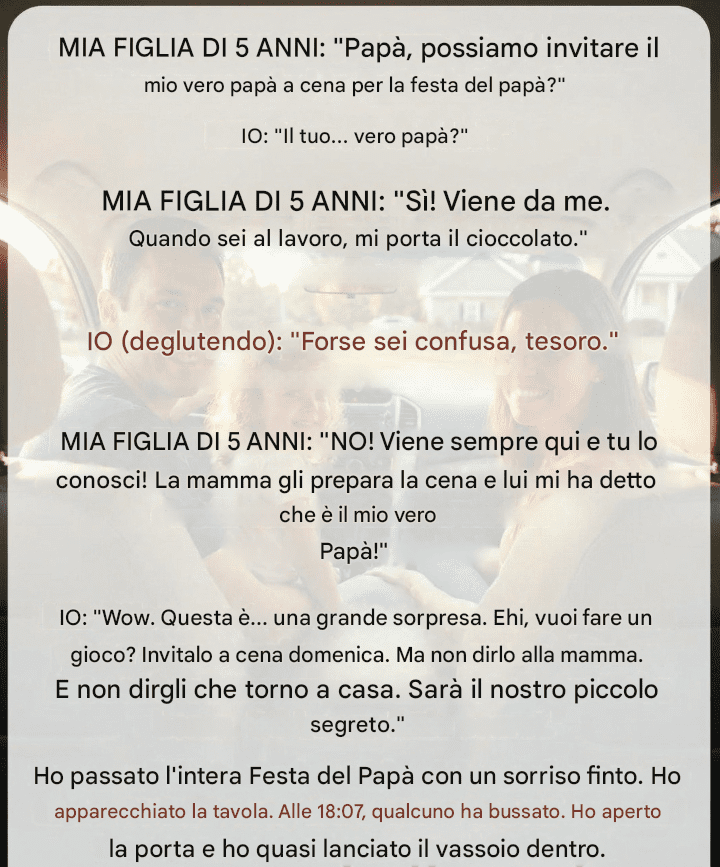 La domanda inaspettata di mia figlia ha cambiato i nostri piani per la festa del papà
