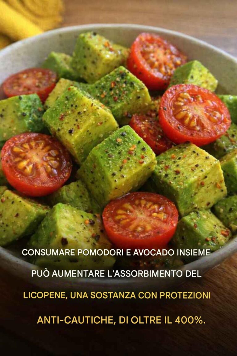 Vi manca la semplice abitudine di mangiare pomodori e avocado dopo i 50 anni?