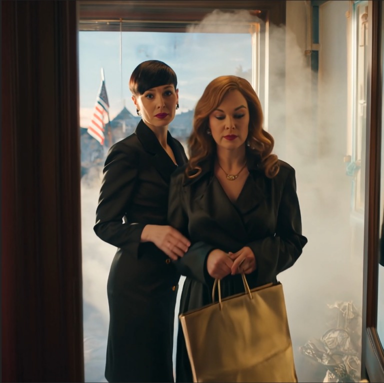 Entrai in una boutique di Greenwich per ritirare il mio abito da madre della sposa, e la proprietaria chiuse a chiave la porta, spense le luci e sussurrò: "Resta qui. Non dire una parola". Pochi minuti dopo, sentii la voce di mia figlia attraverso il muro e un brivido mi percorse la schiena.