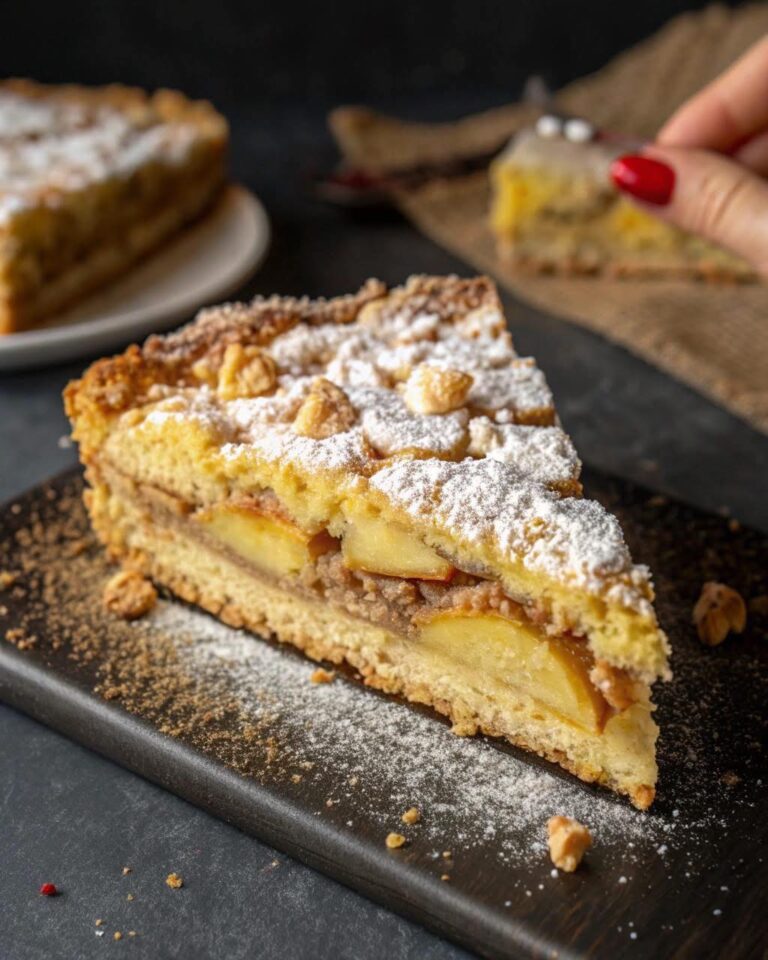 Sbriciolata con Mele, Crema e Noci: il dolce rustico che conquista al primo morso