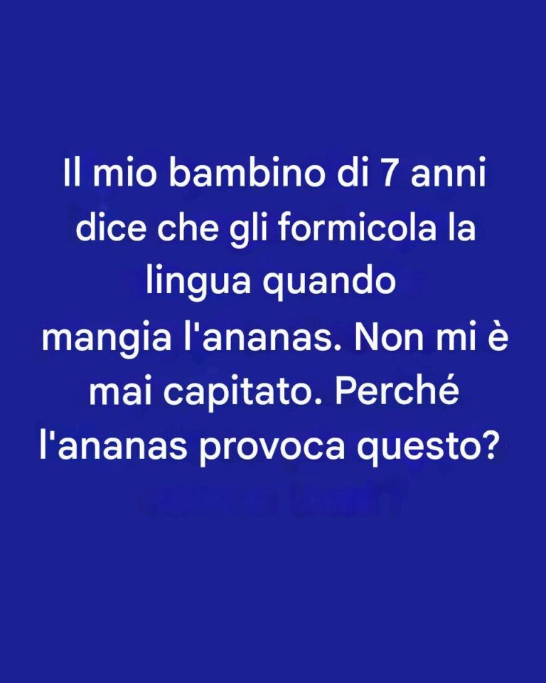 Genitori scioccati giurano che è per questo che l’ananas fa formicolare la lingua al tuo bambino di 7 anni