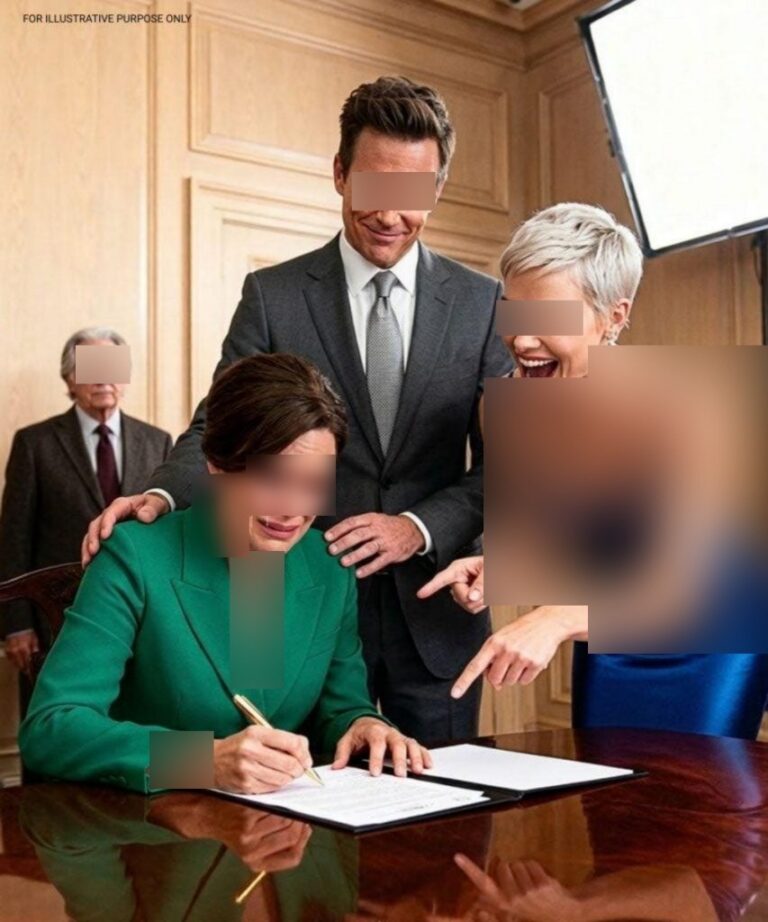 Ha firmato i documenti del divorzio in silenzio: nessuno sapeva che suo padre miliardario la stava osservando dal fondo della stanza…