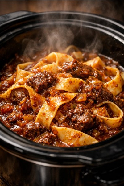 Noodles cotti a fuoco lento (4 ingredienti)