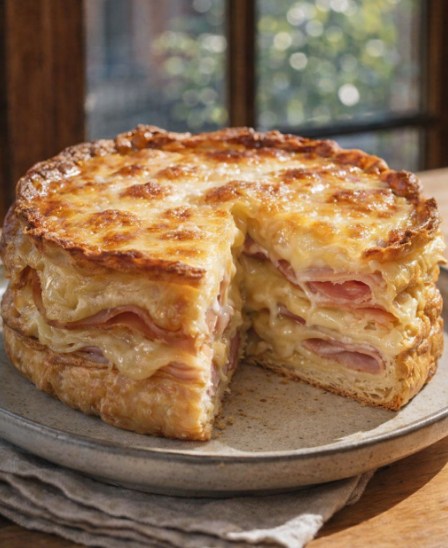 Torta Croque Monsieur al Forno: ricetta cremosa, filante e irresistibile