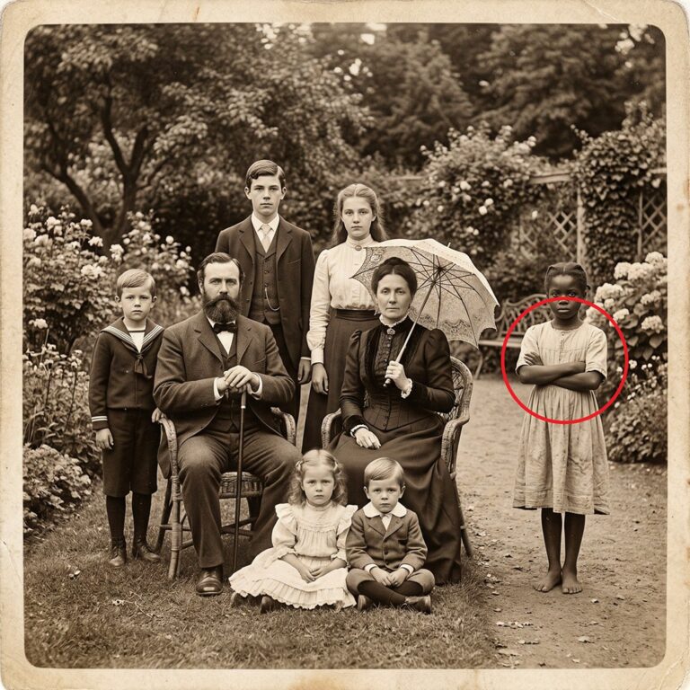 Nessuno aveva notato la giovane schiava nel ritratto finché uno zoom non ha rivelato cosa indossava.