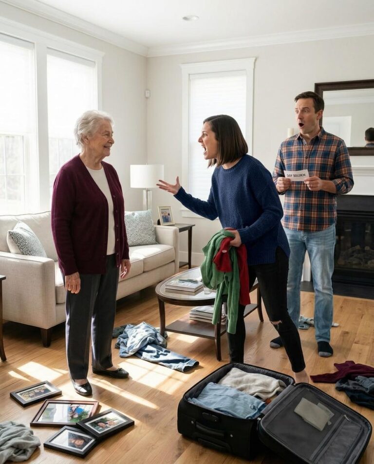 Dopo otto anni trascorsi sotto il tetto di mio figlio, ho visto sua moglie gettare i miei vestiti nel corridoio e dire con tono beffardo: "Vattene. Ora abbiamo una nuova vita". Mio figlio aveva appena vinto 45 milioni di dollari e loro pensavano che non servissi più a nulla. Ho sorriso, ho guardato dritto il biglietto della lotteria e ho chiesto: "Prima di iniziare a festeggiare... avete controllato chi c'è sul retro?". Quello che è successo dopo ha cambiato tutto.