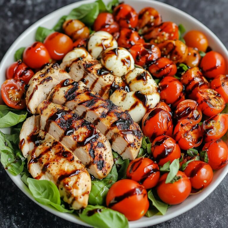 “Insalata Caprese di Pollo: un piatto leggero e ricco di gusto mediterraneo”