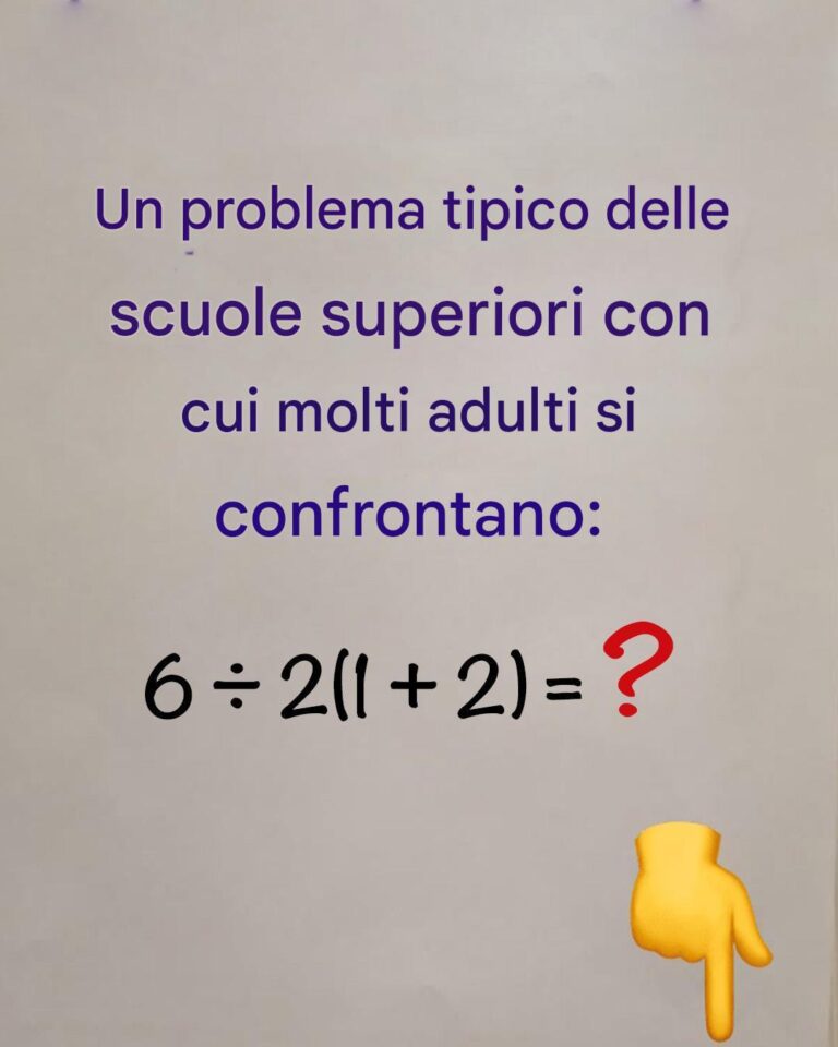 Un problema di matematica delle scuole superiori con cui molti adulti faticano.