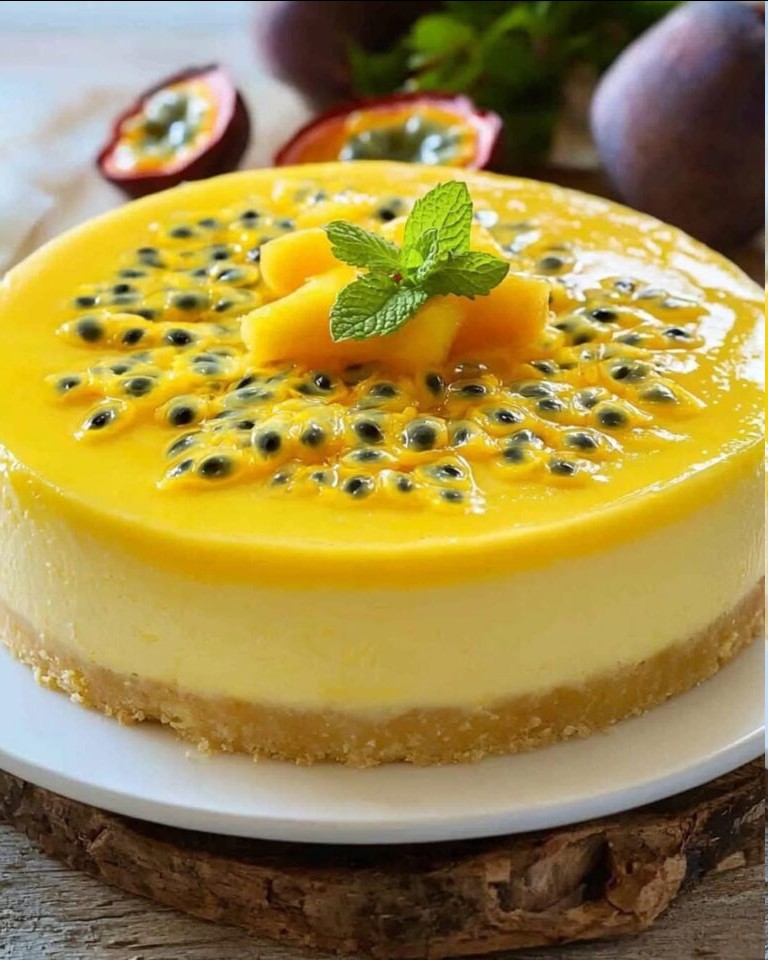 Cheesecake al frutto della passione: un dessert tropicale che conquisterà ogni palato!