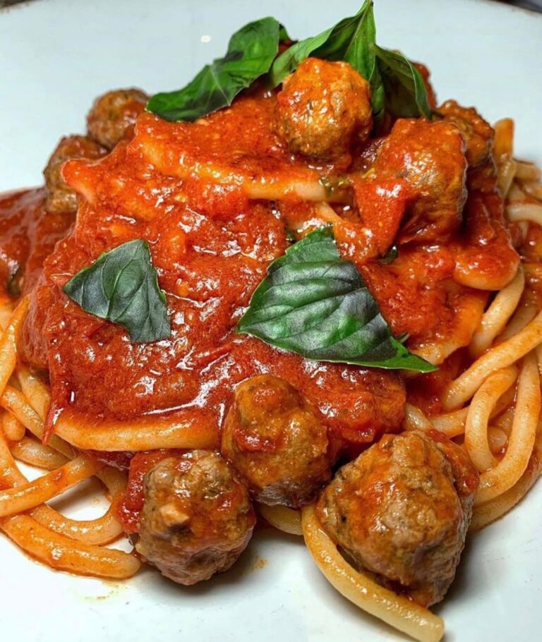 Spaghetti con polpette