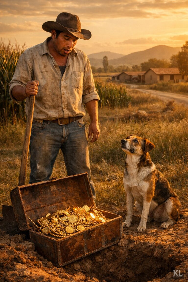 Ho dato da mangiare a un cane randagio. Sono rimasto sorpreso quando mi ha condotto con sé e ha iniziato a scavare nella terra con il muso. Davanti a me è apparso uno straordinario tesoro d'oro.