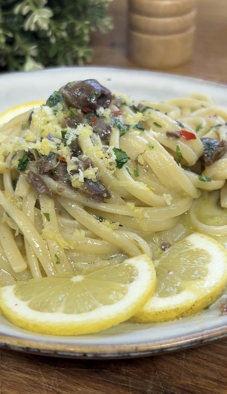 Pasta burro e olive