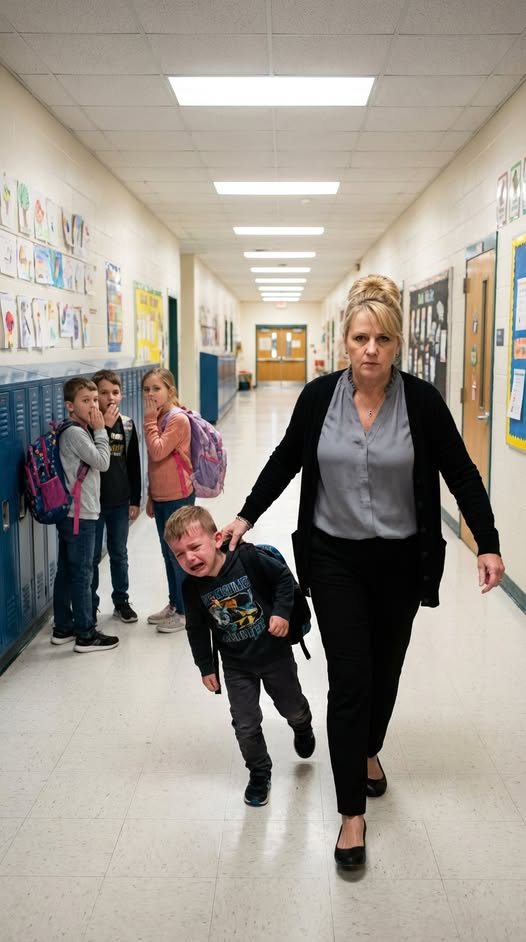 La signora Gable mi afferrò l'orecchio e mi trascinò per la stanza mentre io gridavo: non aveva idea che mio padre stesse guardando tutto.