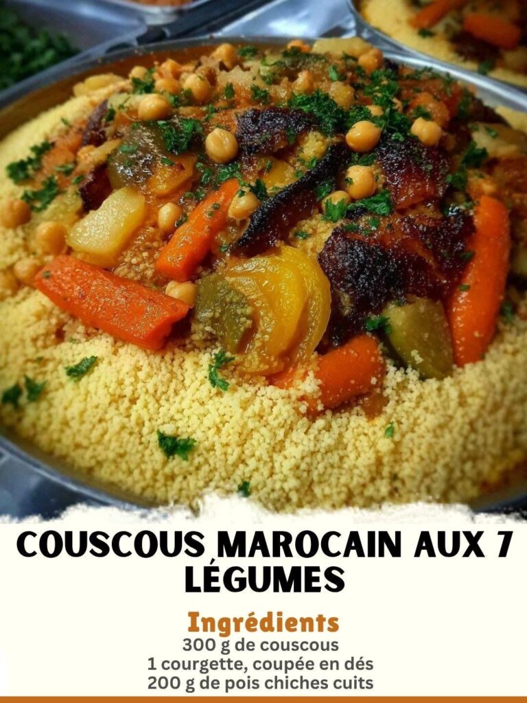 Couscous marocchino con 7 verdure: una delizia da scoprire!