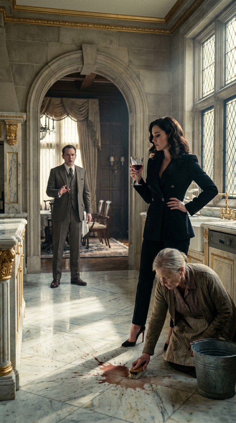 Ho costruito un impero da un miliardo di dollari solo per vedere sorridere mia madre. Sono tornato a casa prima del previsto da una riunione di fusioni e acquisizioni e l'ho trovata inginocchiata sul pavimento di marmo, intenta a strofinarlo con uno spazzolino da denti, mentre mia moglie le versava del vino rosso in testa. "Ti sei dimenticato un punto, vecchio contadino!" ha urlato mia moglie. Mia madre singhiozzava: "Per favore, la mia schiena...". Mia moglie rideva: "Se lo dici a mio marito, ti metto in gabbia". Non mi ha visto sulla soglia. Non ho detto una parola. Ma la vendetta che ho scatenato nelle successive 24 ore l'ha spinta a implorare proprio quella pietà che aveva appena negato alla donna che mi ha dato la vita.