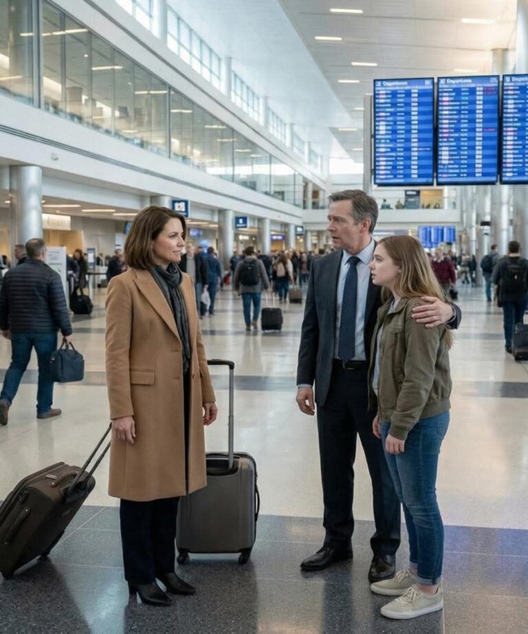 In aeroporto, ho quasi lasciato cadere la valigia quando ho visto il braccio di mio marito intorno alla vita di una donna più giovane.