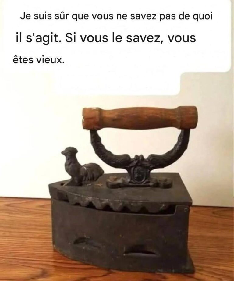 L'oggetto "misterioso" nella foto: il ferro da stiro a carbone