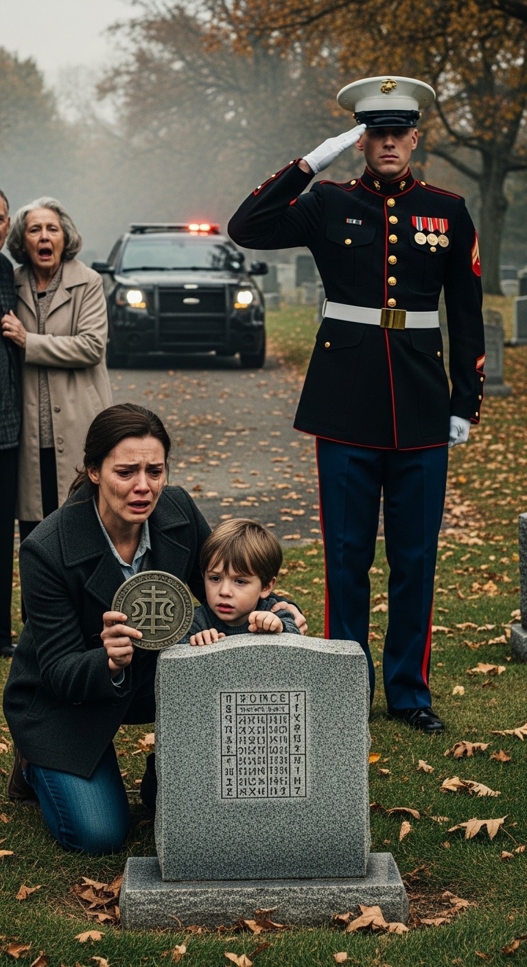 La famiglia del mio defunto marito lo definiva un "impiegato" con una "vita morta". Mentre visitavamo la sua tomba, mio ​​figlio toccò uno strano simbolo sulla lapide. Improvvisamente, un uomo in uniforme militare apparve alle nostre spalle, salutò la tomba e disse: "Signora, il codice è attivo. Dobbiamo andare subito". Ciò che mi raccontò sul vero lavoro di mio marito sconvolse il mondo dei miei suoceri...