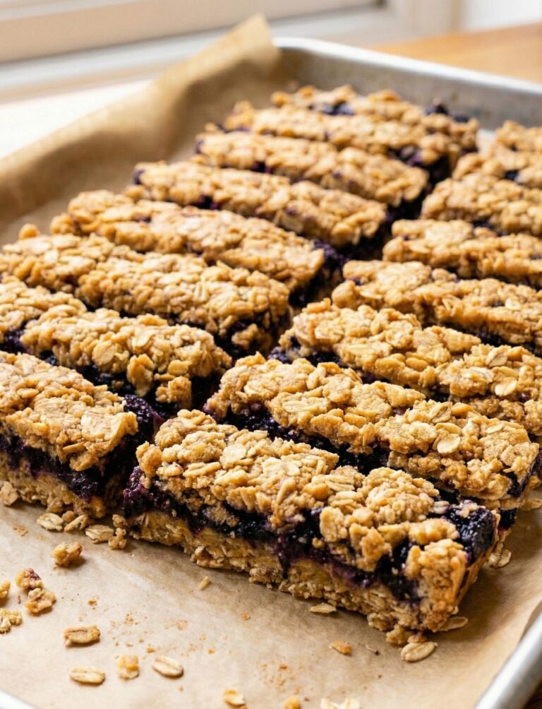 Queste barrette d'avena con frutti di bosco sono morbide, sane e preparate con ingredienti nutrienti. 😍 Vegane, senza glutine, senza cottura e ricche di 7 g di proteine ​​per porzione: finalmente uno snack così buono.